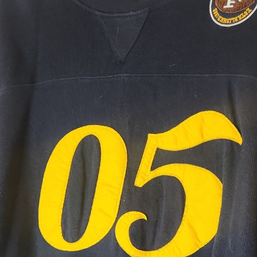 Vintage FUBU Navy and Yellow Vintage Men's Jersey - Picture 8 of 8